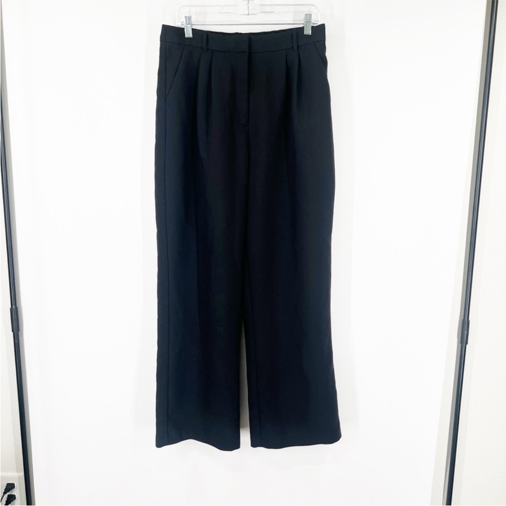 Abercrombie & Fitch Curve Love Pleated Black Pants LONG